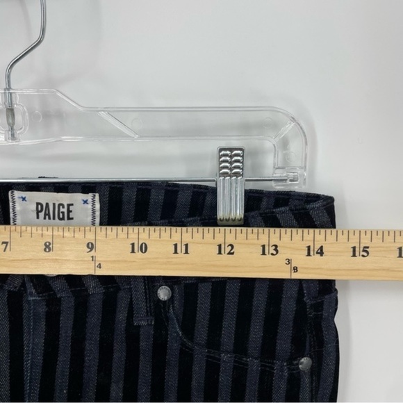 PAIGE Verdugo Ultra Skinny Velvet Striped Size 26 Dark Wash‎ Womens Jeans - Picture 9 of 11